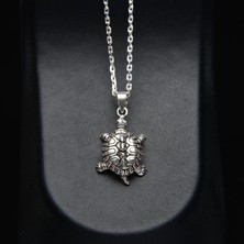 Silvalli 546 Kaplumbağa Figürlü Gümüş Kolye