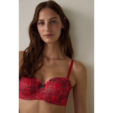 Penti Kırmızı Lotus Lace Sütyen