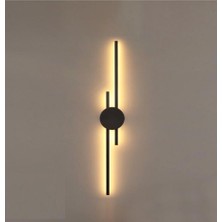 Mikro Aydınlatma Samsung Ledli Modern Tasarım Yatak Odası Salon Giyinme Odası Tekli Aplik Aydınlatma Siyahkasa  GÜNIŞIĞI(3000K)