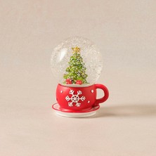 Karaca Home New Year Yılbaşı Coffee Cup Kar Küresi 9,5 x 8 x 11,5 cm