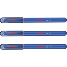 Rotring 0.7 Jel Mürekkepli Kalem 3 Lü Mavi