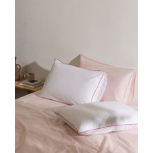 Madame Coco Aulne %100 Pamuk 2'li Yastık Kılıfı - Beyaz/kırmızı