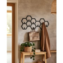 Voome Design Farklı Desenli Siyah Metal Duvar Askısı | Modern & Tarz Ev Aksesuarları