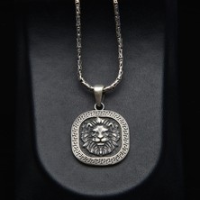 Silvalli 551 Aslan Başı Gümüş Kolye