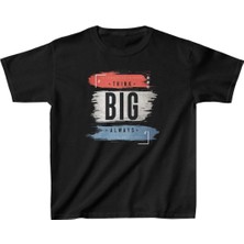 Velmora Fashion Unisex Çocuk Baskılı T-Shirt - Siyah -Vlmr