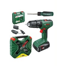 Bosch Easyımpact 18V-40 Akülü Vidalama (Tek) Batarya 2 Ah ,Bosch 54 Parça Vidalama Ucu ve Tornavida