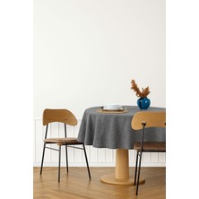 fersuay Buldan Pamuklu Keten Yuvarlak Masa Örtüsü