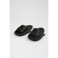 Arda   WG500 Köpekbalığı Siyah Unisex Tam Ortopedik Terlik Shark Slides