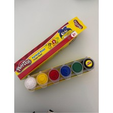 Play-Doh 30 ml Parmak Boyası 6 Renk Parça 2+ Yaş Çocuklar İçin Eğlenceli Sanat Seti