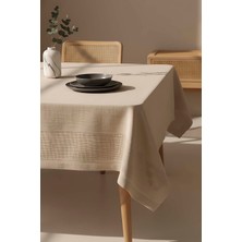 Nora Bej Zarf Köşe Masa Örtüsü 150X220 cm