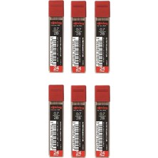 6 Adet Rotring Super Polimer Min 0.7 2B Kalem Ucu Çok Renkli Kullanım İçin