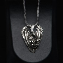 Silvalli 558 Kartal Figürlü Gümüş Kolye