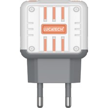 Lucatech Samsung A72 / A73 / M33 / S21 / S22 / S23 / M52 / M53 Uyumlu 45W Hızlı Şarj Adaptörü