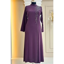 Amine Hüma Elisa Abiye Elbise Violet