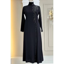 Amine Hüma Elisa Abiye Elbise Siyah