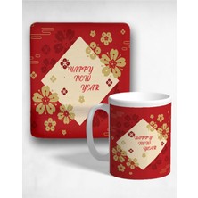 Iyi Yıllar Bilek Destekli Mouse Pad ve Kupa Bardak Seti