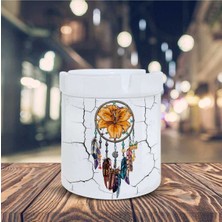 Çatlamış Duvar ve Düş Kapanı Baskılı Küllük Kül TABLASI-00147