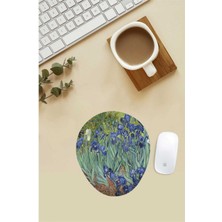 Van Gogh Irises Desenli Bilek Destekli Mouse Pad