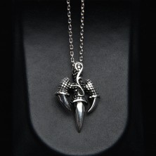 Silvalli 560 Ejderha Pençesi Gümüş Kolye