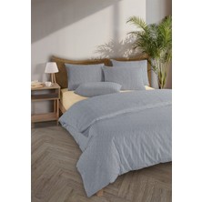 Monolisse Chıc %100 Pamuk Ranforce Akay Lacivert Ipliği Boyalı Nevresim Takımı Tek Kişilik - 160X220 cm