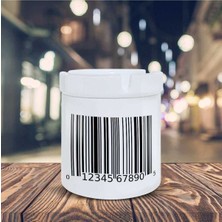 Barkod Tasarım Baskılı Küllük Seramik Kül TABLASI-2084