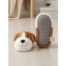 papucumun dünyası Unisex Yumuşak Taban Sevimli Köpek Panduf Yetişkin ve Çocuk Kız ve Erkek  Panduf