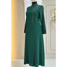 Amine Hüma Elisa Abiye Elbise Zümrüt