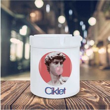 Ciklet Küllük Davut Heykeli Baskılı Kül Tablası K-135