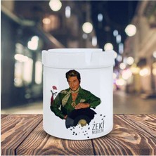 Sanat Güneşi Zeki Müren Baskılı Küllük Seramik Kül TABLASI-02159