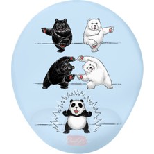 Pandalar Nasıl Oluşur Baskılı Bilek Destekli Mouse Pad