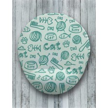 Cats Oval Bilek Destekli Mouse Pad