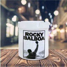 Kokusuz Sigara Küllüğü - Kokusuz Kül Tablası - Doğart Sanat Kahraman Rocky Balboa Baskılı Küllük