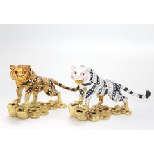 Sinda Swarovski Taşlı Tekli Leopar Model 2