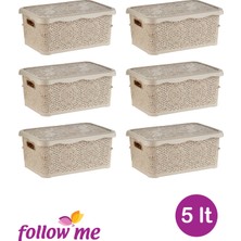 Follow Me Nakış Çok Amaçlı Kutu 5lt (6 Adet)