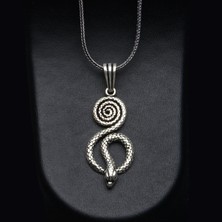 Silvalli 574 Yılan Figürlü Gümüş Kolye