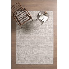 Olivia Premium Bambu Polyester Oturma Odası Salon Yatak Odası Halısı Eskitme Vintage Halı