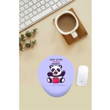 Diyet Ettim 10 Kilo Vermeye Desenli Bilek Destekli Mouse Pad