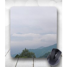 Bulutlu Manzara Tasarımlı Kare Mouse Pad