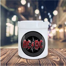 Ac-Dc Logo Inch Glitter Baskılı Küllük Seramik Kül TABLASI-36951