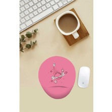 Uzay Desenli Desenli Bilek Destekli Mouse Pad