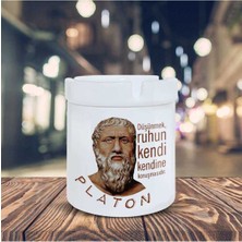 Platon Küllük Düşünmek Ruhun Baskılı Kül Tablası K-95