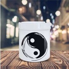 Yin Yang Denge Simgesi Baskılı Küllük Kül TABLASI-901478