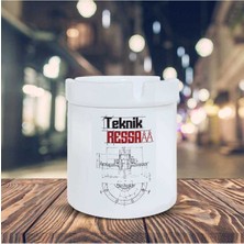 Teknik Ressam Küllük Meslek Baskılı Kül Tablası K-80