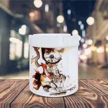 Sanatsal Zaman Kavramı Baskılı Küllük Kül TABLASI-100145561