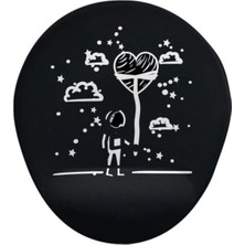 Astranot Siyah Bilek Oval Destekli Mouse Pad