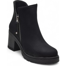 Ispartalılar 4559 Kadın Bot Ayakkabı Kaymaz Taban Fermuarlı Bağcıklı Günlük Kadın Bot