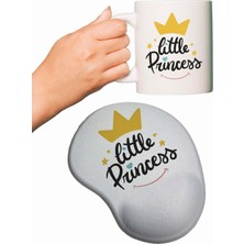 Little Princess Baskılı Mouse Pad + Kupa Bardak Mug