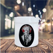 Albert Einstein Küllük Hipster Baskılı Kül Tablası K-59