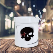 Kuru Kafa Skhull Baskılı Küllük Kül TABLASI-01811