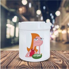 Fineas ve Förb Küllük Üzgün Candace Baskılı Kül Tablası KL-185